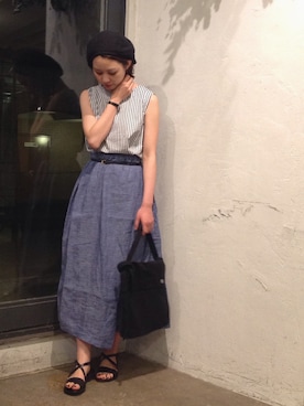 「prit（プリット）のアイテム」を使った、OMNIGOD代官山さん（レディース・160cm）の春コーディネート