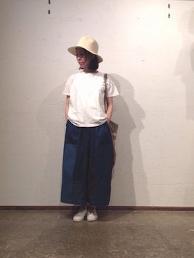 「ドミンゴ」｜「アイテム（帽子）」を使った、OMNIGOD代官山さん（レディース・160cm）の春コーディネート