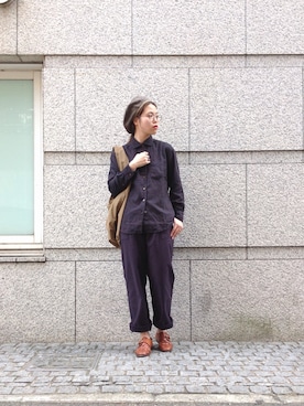「ドミンゴ」｜「アイテム（帽子）」を使った、OMNIGOD代官山さん（レディース・168cm）の秋コーディネート