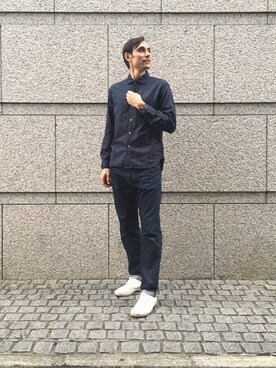 「OMNIGOD（オムニゴッド）のアイテム」を使った、OMNIGOD代官山さん（メンズ・181cm）の秋コーディネート