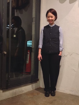 「prit（プリット）のアイテム（オールインワン・サロペット）」を使った、OMNIGOD代官山さん（レディース・160cm）の秋コーディネート