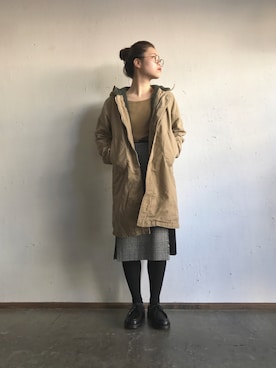 「OMNIGOD（オムニゴッド）のアイテム（その他アウター）」を使った、OMNIGOD代官山さん（レディース・168cm）の秋コーディネート