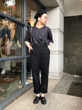 「ドミンゴ」｜「アイテム（帽子）」を使った、OMNIGOD代官山さん（レディース・168cm）の春コーディネート