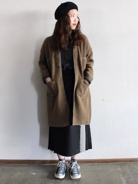 「O'NEILL（オニール）のアイテム」を使った、OMNIGOD代官山さん（レディース・168cm）の冬コーディネート