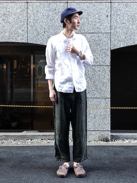 「OMNIGOD（オムニゴッド）のアイテム」を使った、OMNIGOD代官山さん（メンズ・180cm）の春コーディネート