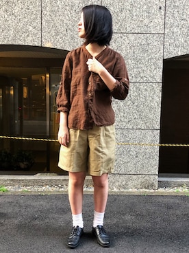 「VINTAGE（ヴィンテージ）のアイテム（その他パンツ）」を使った、OMNIGOD代官山さん（レディース・161cm）の夏コーディネート