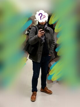 「SHIPS（シップス）のアイテム（ピーコート）」を使った、Ossanさん（メンズ・176cm）の冬コーディネート