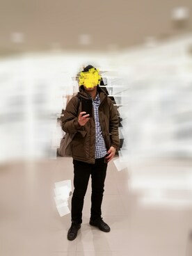 「BEAMS（ビームス）のアイテム（ダウンジャケット/コート）」を使った、Ossanさん（メンズ・176cm）の春コーディネート