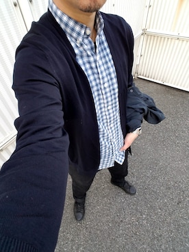 「NANO universe（ナノユニバース）のアイテム（マウンテンパーカー）」を使った、Ossanさん（メンズ・176cm）の春コーディネート