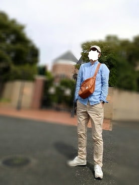 「Herschel Supply Co.（ハーシェルサプライ）のアイテム（帽子）」を使った、Ossanさん（メンズ・176cm）の秋コーディネート