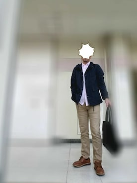 「NANO universe（ナノユニバース）のアイテム（マウンテンパーカー）」を使った、Ossanさん（メンズ・176cm）の秋コーディネート