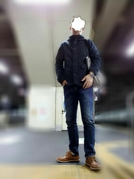 「NANO universe（ナノユニバース）のアイテム（マウンテンパーカー）」を使った、Ossanさん（メンズ・176cm）の秋コーディネート