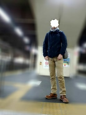 「NANO universe（ナノユニバース）のアイテム（マウンテンパーカー）」を使った、Ossanさん（メンズ・176cm）の秋コーディネート