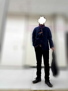 「SHIPS JET BLUE（シップスジェットブルー）のアイテム（ファッション雑貨）」を使った、Ossanさん（メンズ・176cm）の冬コーディネート