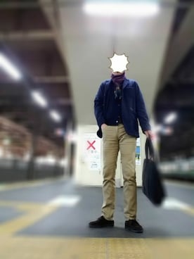 「SHIPS JET BLUE（シップスジェットブルー）のアイテム（ファッション雑貨）」を使った、Ossanさん（メンズ・176cm）の冬コーディネート