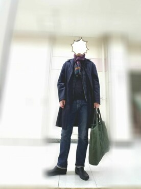 「SHIPS JET BLUE（シップスジェットブルー）のアイテム（ファッション雑貨）」を使った、Ossanさん（メンズ・176cm）の冬コーディネート