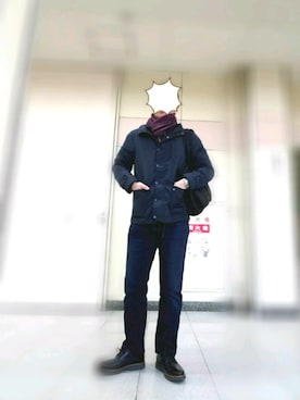 「NANO universe（ナノユニバース）のアイテム（マウンテンパーカー）」を使った、Ossanさん（メンズ・176cm）の冬コーディネート