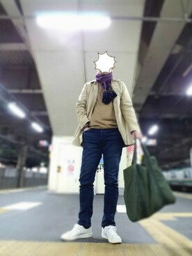 「SHIPS JET BLUE（シップスジェットブルー）のアイテム（ファッション雑貨）」を使った、Ossanさん（メンズ・176cm）の冬コーディネート