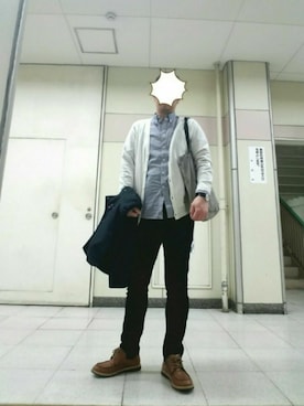「NANO universe（ナノユニバース）のアイテム（マウンテンパーカー）」を使った、Ossanさん（メンズ・176cm）の春コーディネート