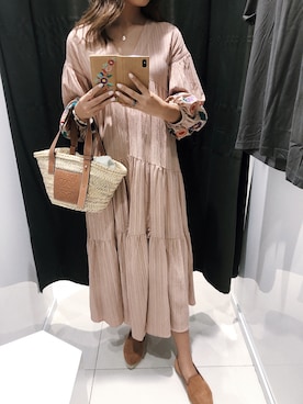 「私服」｜「アイテム（ワンピース/ドレス）」を使った、Hさん（レディース・169cm）の夏コーディネート