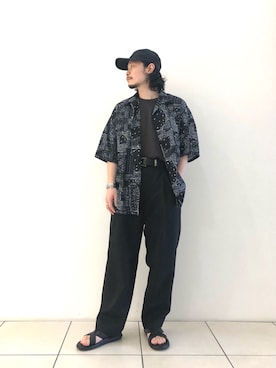 「URBAN RESEARCH（アーバンリサーチ）のアイテム（サンダル）」を使った、yamamoto0804さん（メンズ・163cm）の春コーディネート