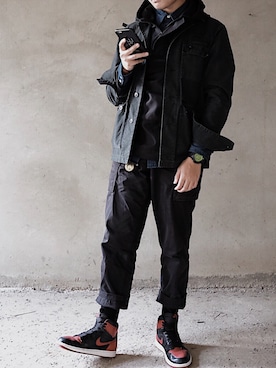 「Levi's（リーバイス）のアイテム（アンダーウェア）」を使った、寄未さん（メンズ・171cm）の冬コーディネート