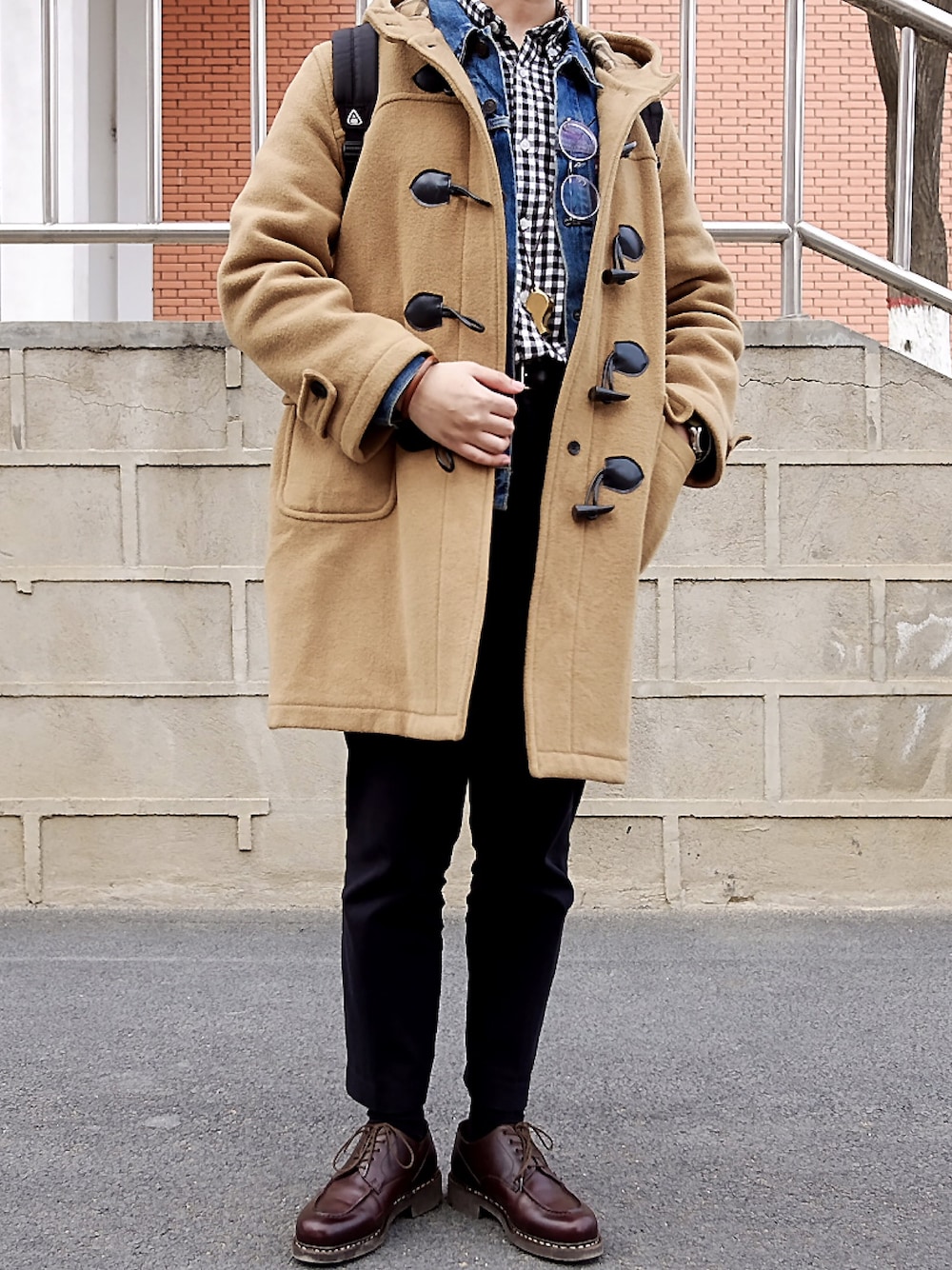 BURBERRYのダッフルコートを使ったメンズ人気ファッション