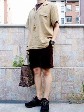 「road」｜寄未さん（メンズ・173cm）の夏コーディネート