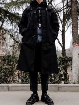 「BEAMS（ビームス）のアイテム（トレンチコート）」を使った、寄未さん（メンズ・173cm）の春コーディネート