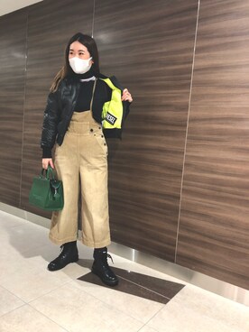 「DIESEL（ディーゼル）のアイテム（その他アウター）」を使った、DIESEL_mayukaさん（レディース・163cm）の秋コーディネート
