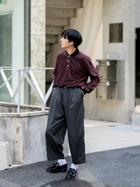 おおかわひろのぶさん（メンズ・175cm）の秋コーディネート