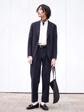 おおかわひろのぶさん(メンズ・173cm)の冬コーディネート