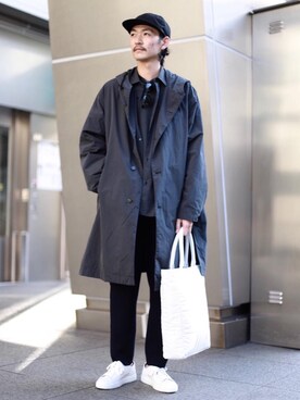 「UNITED ARROWS（ユナイテッドアローズ）のアイテム（モッズコート）」を使った、おおかわひろのぶさん（メンズ・173cm）の春コーディネート