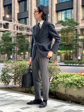 「Eyevol（アイヴォル）のアイテム」を使った、おおかわひろのぶさん（メンズ・173cm）の夏コーディネート