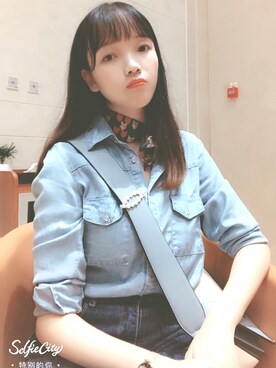 「cache cache（カシュ カシュ）のアイテム（トップス）」を使った、一只爱变美的小鹿さん（レディース・163cm）の秋コーディネート