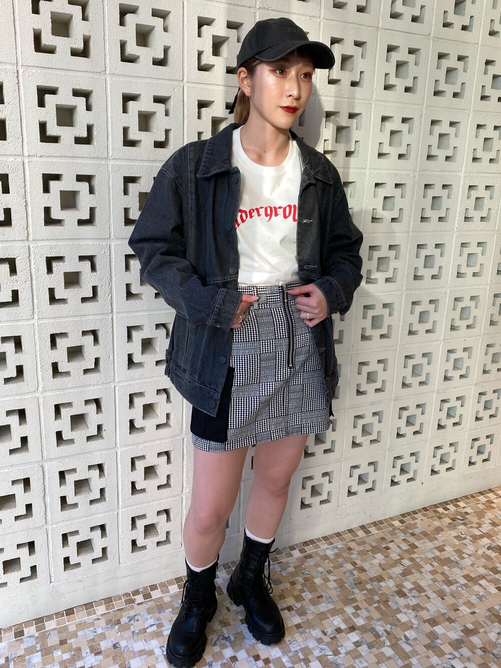 X-girl（エックスガール）の「ZIP-FRONT SKIRT（スカート）」 - WEAR