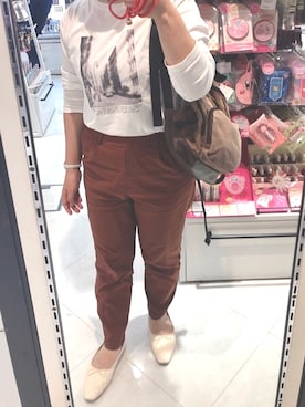 「RUBY AND YOU（ルビーアンドユー）のアイテム（バックパック/リュック）」を使った、ayukuraさん（レディース・156cm）の秋コーディネート