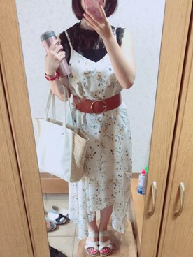 「iFace（アイフェイス）のアイテム（財布/小物）」を使った、ゆかちさん（レディース・162cm）の夏コーディネート