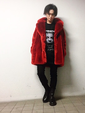 「vetements」｜「アイテム（その他アウター）」を使った、J.shizukiさん（メンズ・165cm）の冬コーディネート