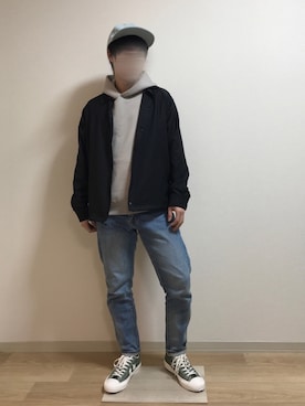 「RAGEBLUE（レイジブルー）のアイテム（その他アウター）」を使った、yusさん（メンズ・166cm）の冬コーディネート