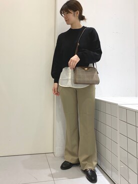 「ピスタチオ」｜「アイテム（ローファー）」を使った、いっちゃんさん（レディース・162cm）の夏コーディネート