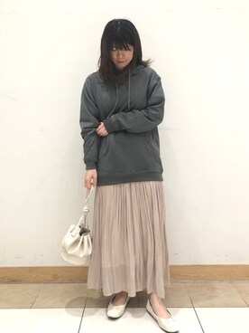 「スタッフセンバツ」｜「アイテム（バレエシューズ）」を使った、いっちゃんさん（レディース・162cm）の秋コーディネート