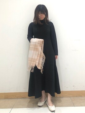 「スタッフセンバツ」｜「アイテム（バレエシューズ）」を使った、いっちゃんさん（レディース・162cm）の秋コーディネート