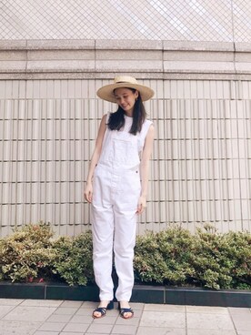 秦麻里子さん（レディース・170cm）の夏コーディネート