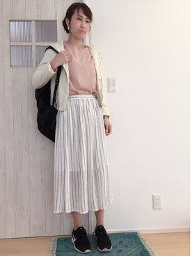 「ハグマグ」｜「アイテム（アナログ腕時計）」を使った、ＡＲＩ。さん（レディース・170cm）の春コーディネート