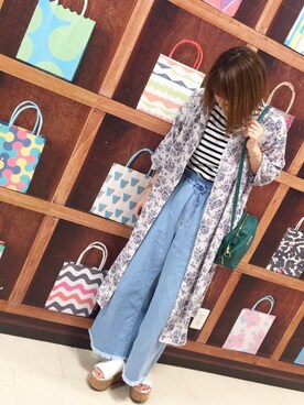 「アイテム（シャツワンピース）」を使った、ayanaさん（レディース・162cm・20代）の春コーディネート