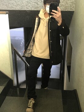 「maRe maRe（マーレマーレ）のアイテム」を使った、elecsさん（メンズ・169cm）の秋コーディネート