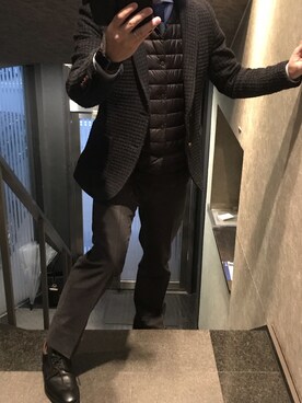 「ATELIER SAB MEN（アトリエサブ）のアイテム」を使った、elecsさん（メンズ・169cm）の冬コーディネート