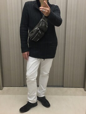 「BG（ビージー）のアイテム」を使った、mituさん（メンズ・176cm）の冬コーディネート