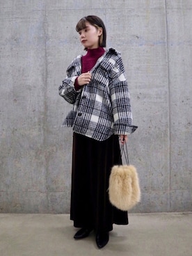 「SENSE OF PLACE by URBAN RESEAR」｜「アイテム（その他アウター）」を使った、yuiさん（レディース・156cm）の秋コーディネート